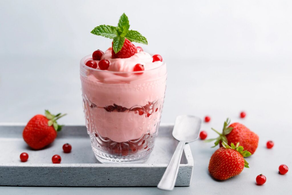 Healthy fruit dessert